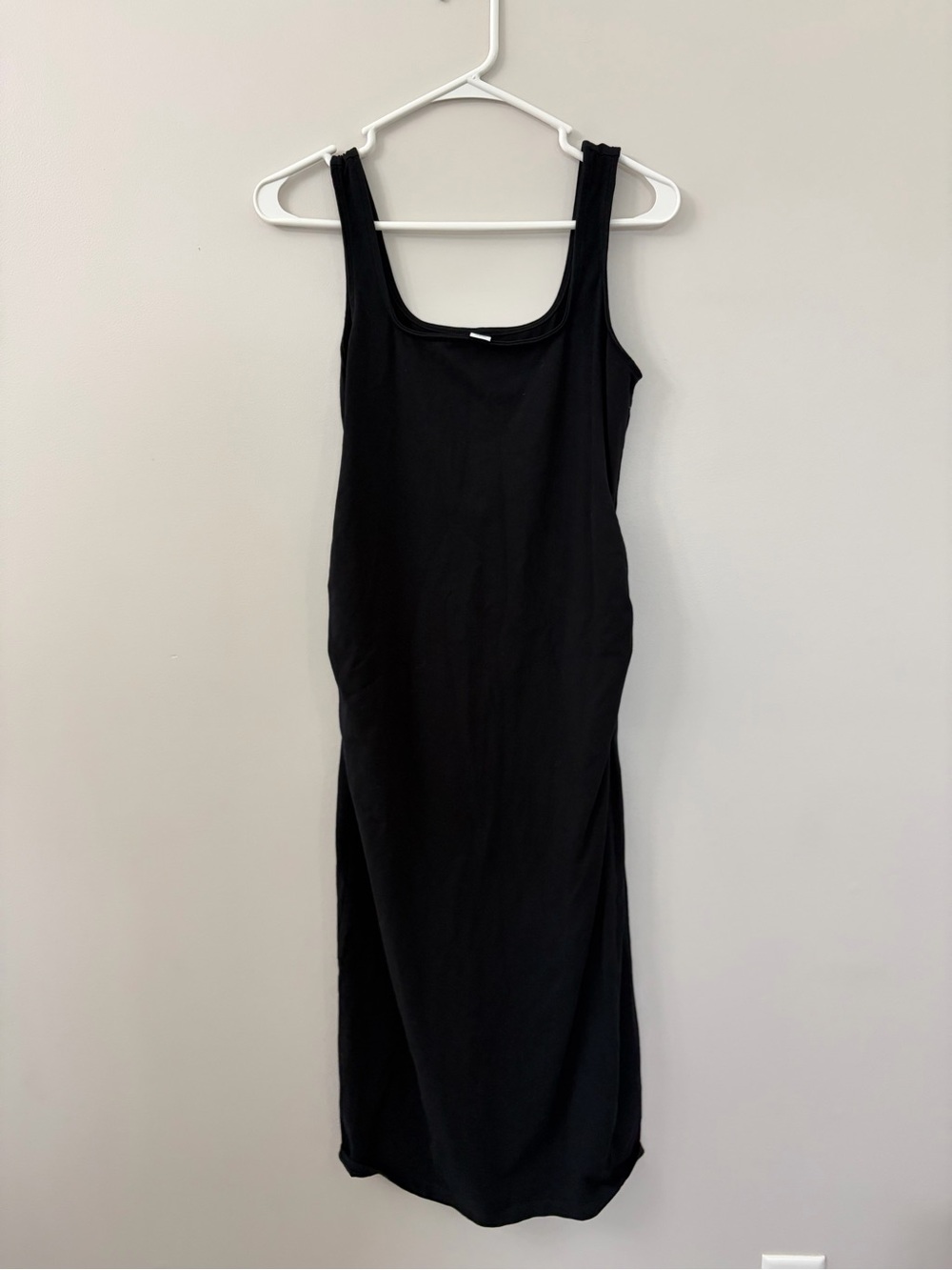 Old Navy maternity Black Scoop Neck Tank Maxi Dress